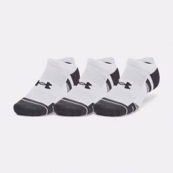 Skarpety Under Armour Performance Tech NS 3 pary. Białe skarpetki Under Armour, bez wzorów. Za 79.99 zł.