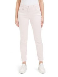 Betty Barclay Spodnie - Slim fit - w kolorze granatowym rozmiar: 46. Różowe spodnie materiałowe Betty Barclay, bez wzorów, z materiału. Za 83.62 zł.