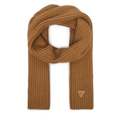 Szalik Guess. Brązowe szaliki i kominy Guess, z aplikacjami. Za 234.99 zł.