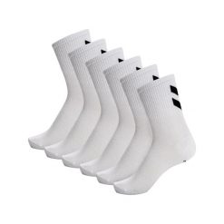 Skarpetki białe Hummel hmlCHEVRON 6-PACK SOCKS uniwersalne. Białe skarpetki Hummel, bez wzorów. Za 89.00 zł.