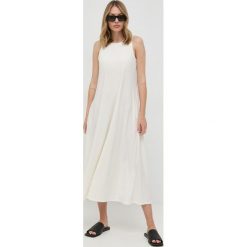 Max Mara Leisure sukienka kolor beżowy mini prosta. Brązowe sukienki Max Mara Leisure, na co dzień, l, bez wzorów, z tkaniny, bez kołnierzyka, bez ramiączek, mini, plisowane. Za 919.99 zł.