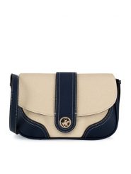Beverly Hills Polo Club Torebka BHPC-C-011-07 Granatowy. Niebieskie listonoszki Beverly Hills Polo Club, bez wzorów, z tworzywa sztucznego, bez dodatków. Za 179.99 zł.