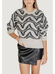 ONLY Sweter Jane 15332157 Beżowy Regular Fit. Brązowe swetry ONLY, xl, bez wzorów, z syntetyku, bez ramiączek. Za 79.99 zł.