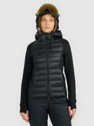 4F Kurtka puchowa w kolorze czarnym rozmiar: M. Czarne kurtki 4f, m, bez wzorów, z puchu, bez kaptura. Za 401.25 zł.