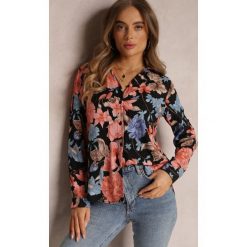 Czarna Koszula Dephereia. Czarne koszule Renee, l, z aplikacjami, z jeansu, retro, bez kołnierzyka, bez ramiączek. W wyprzedaży za 55.99 zł.