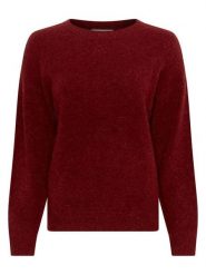 MOSS COPENHAGEN Sweter "Festina" w kolorze bordowym rozmiar: XS/S. Czerwone swetry Moss Copenhagen, s, bez wzorów, bez ramiączek. Za 165.99 zł.