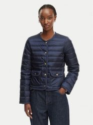 Tommy Hilfiger Kurtka przejściowa WW0WW49660 Granatowy Slim Fit. Niebieskie kurtki Tommy Hilfiger, l, bez wzorów, z syntetyku, bez kaptura. Za 949.99 zł.