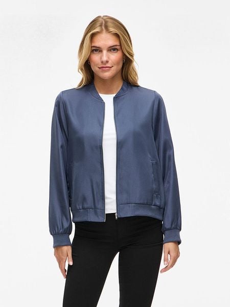 Vila Kurtka "Vipapaya" w kolorze niebieskim rozmiar: 44. Niebieskie kurtki Vila, bez wzorów, prążkowane, bez kaptura. Za 140.86 zł.