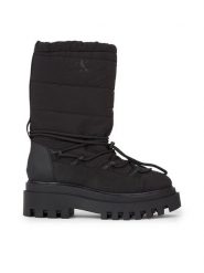 Calvin Klein Jeans Śniegowce Flatform Snow Boot Nylon Wn YW0YW01146 Czarny. Czarne śniegowce Calvin Klein Jeans, bez wzorów, z jeansu, bez zapięcia. Za 713.01 zł.