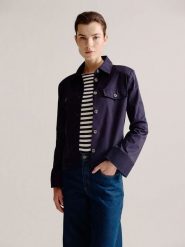 Josephine & Co Kurtka koszulowa "Lobke" w kolorze granatowym rozmiar: 36. Niebieskie kurtki Josephine & Co, bez wzorów, bez kaptura. Za 304.99 zł.