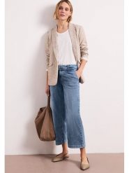 Street One Dżinsy - Regular fit - w kolorze niebieskim rozmiar: W29/L26. Niebieskie jeansy Street One, l, z aplikacjami, ze skóry, street. Za 192.79 zł.