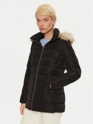 Tommy Hilfiger Kurtka puchowa WW0WW43600 Czarny Regular Fit. Czarne kurtki Tommy Hilfiger, l, bez wzorów, z puchu, bez kaptura. Za 639.99 zł.