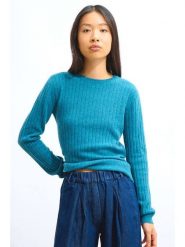 AUTHENTIC CASHMERE Kaszmirowy sweter "Bella" w kolorze niebieskim rozmiar: L. Niebieskie swetry AUTHENTIC CASHMERE, l, bez wzorów, z kaszmiru, bez ramiączek. Za 416.30 zł.