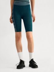 Damskie szorty bezszwowe Hummel Clea. Niebieskie szorty sportowe Hummel, bez wzorów, z materiału, na fitness i siłownię. Za 172.50 zł.