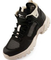 Tamaris Active Hiking czarne damskie buty trekkingowe Flyknit wodoodporne. Czarne buty trekkingowe MARIUS, bez wzorów, z tkaniny, bez zapięcia, do jazdy konnej. Za 179.00 zł.