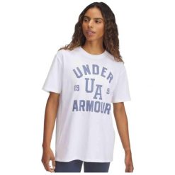 Damski T-Shirt Under Armour Hwt Os Collegiate. Białe t-shirty Under Armour, bez wzorów, sportowe, bez kołnierzyka, bez ramiączek. Za 189.99 zł.