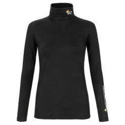 Bluza golf jeździecka damska Equestrian Queen Magdalene ciepła. Niebieskie bluzy EQUESTRIAN QUEEN, l, z aplikacjami, bez ramiączek, bez kaptura. Za 242.99 zł.