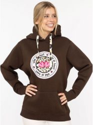 Zwillingsherz Bluza "Kelly" w kolorze brązowym rozmiar: S/M. Brązowe bluzy Zwillingsherz, m, bez wzorów, bez ramiączek, z kapturem. Za 250.94 zł.