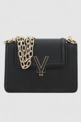 VALENTINO Czarna torebka Queens. Czarne torebki klasyczne Valentino by Mario Valentino, bez wzorów, klasyczne, bez dodatków. W wyprzedaży za 399.99 zł.