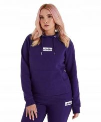 ELLESSE BLUZA DAMSKA Z KAPTUREM SPORTOWA KOLOR FIOLETOWY. Fioletowe bluzy z kapturem Ellesse, l, bez wzorów, z bawełny, z kapturem, do biegania. Za 149.86 zł.