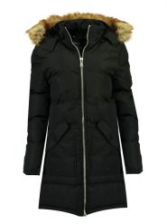 Geographical Norway Parka "Canelle" w kolorze czarnym rozmiar: M. Czarne płaszcze Geographical Norway, m, bez wzorów, bez kaptura. Za 268.55 zł.