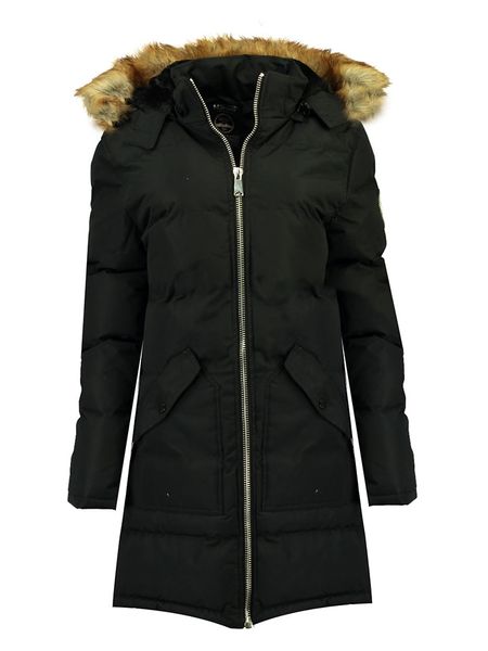 Geographical Norway Parka "Canelle" w kolorze czarnym rozmiar: M. Czarne płaszcze Geographical Norway, m, bez wzorów, bez kaptura. Za 266.66 zł.