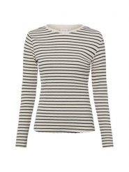 Vila Damska koszula z długim rękawem - VIAmeline Kobiety Bawełna beżowy|czarny w paski, S. Brązowe koszule Vila, s, bez wzorów, z bawełny, klasyczne, bez kołnierzyka, bez ramiączek. Za 149.95 zł.