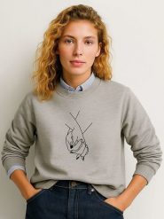 WOOOP Bluza w kolorze szarym rozmiar: XXL. Szare bluzy Wooop, xxl, bez wzorów, z bawełny, bez ramiączek, bez kaptura. Za 100.99 zł.