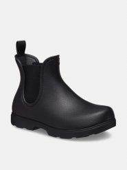 Crocs Sztyblety "Dylan" w kolorze czarnym rozmiar: 38/39. Czarne botki Crocs, bez wzorów, sportowe, bez zapięcia. Za 211.81 zł.