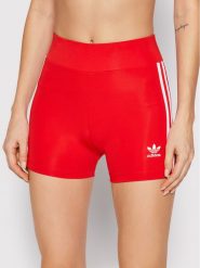 Adidas Szorty sportowe adicolor Classics Traceble HC1958 Czerwony Slim Fit. Czerwone szorty sportowe adidas, bez wzorów, z syntetyku. Za 89.99 zł.
