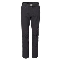 Spodnie damskie Hi-Tec Erken. Czarne spodnie dresowe Hi-tec, bez wzorów, długie, trekkingowe. W wyprzedaży za 286.00 zł.