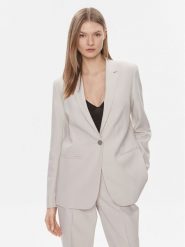 Calvin Klein Marynarka Essential K20K206477 Szary Regular Fit. Szare marynarki i żakiety Calvin Klein, bez wzorów, z syntetyku, bez ramiączek. Za 719.99 zł.