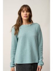 Just Cashmere Kaszmirowy sweter "Nethy" w kolorze turkusowym rozmiar: M. Niebieskie swetry Just Cashmere, m, bez wzorów, z kaszmiru, bez ramiączek. Za 369.84 zł.