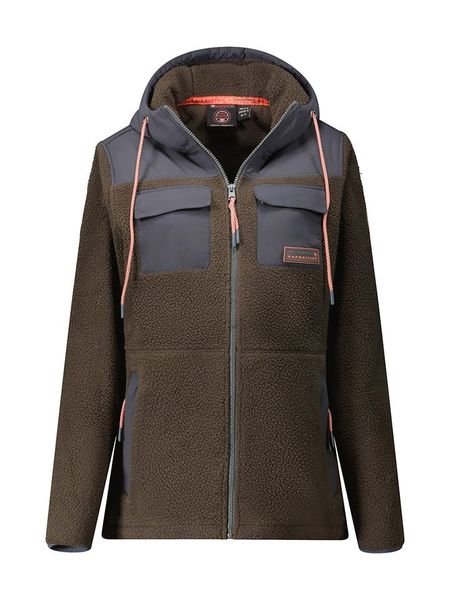 Canadian Peak Kurtka polarowa "Toulouseak" w kolorze khaki rozmiar: XL. Brązowe kurtki Canadian Peak, xl, bez wzorów, z materiału, bez kaptura. Za 148.26 zł.