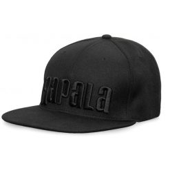 Czapka Rapala Black Flat Brim. Czarne czapki z daszkiem RAPALA, bez wzorów, z poliesteru. Za 154.00 zł.