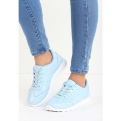 Błękitne Buty Sportowe Top Secret. Niebieskie buty sportowe lifestyle Born2be, bez wzorów, z materiału, bez zapięcia. Za 29.99 zł.