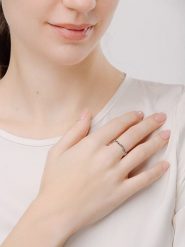 Pandora Srebrny pierścionek rozmiar: 58. Szare pierścionki Pandora, srebrne. Za 136.95 zł.