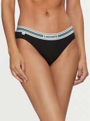 Lacoste Figi klasyczne Heritage 8F1333 Czarny. Czarne figi Lacoste, bez wzorów, z bawełny. Za 89.99 zł.