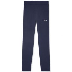 Damskie legginsy Fila Pralino. Niebieskie legginsy Fila, bez wzorów, z materiału, biznesowe. Za 243.00 zł.