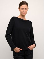 Cream Sweter Crdela Knit 10611709 Czarny Regular Fit. Czarne swetry Cream, s, bez wzorów, z wiskozy, bez ramiączek. Za 69.99 zł.