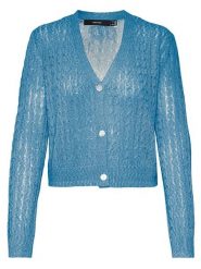 Vero Moda Kardigan w kolorze niebieskim rozmiar: XS. Niebieskie swetry Vero Moda, xs, bez wzorów, bez ramiączek. Za 57.06 zł.