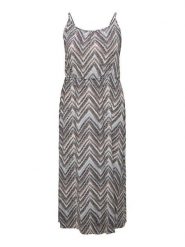 ONLY Carmakoma Sukienka letnia 15298009 Szary Regular Fit. Szare sukienki Only Carmakoma, bez wzorów, z wiskozy, bez kołnierzyka, bez ramiączek. Za 229.99 zł.