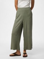 Pieces Spodnie w kolorze khaki rozmiar: XL. Brązowe spodnie materiałowe Pieces, bez wzorów, z materiału. Za 83.42 zł.
