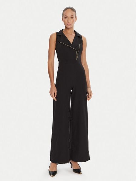 Rinascimento Kombinezon CFC0125599003 Czarny Regular Fit. Czarne sukienki Rinascimento, xl, bez wzorów, z syntetyku, bez kołnierzyka, bez ramiączek. Za 289.99 zł.