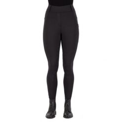 Damskie legginsy jeździeckie z pełną przyczepnością Imperial Riding Tamara. Czarne legginsy IMPERIAL RIDING, z aplikacjami, z materiału. Za 431.30 zł.