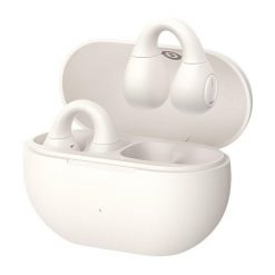 Słuchawki bezprzewodowe z etui ładującym Baseus Bass 15 Bluetooth. Białe słuchawki do biegania Baseus. Za 79.00 zł.