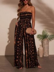 LA Angels Kombinezon w kolorze czarno-brązowym rozmiar: S. Czarne kombinezony LA Angels, s, bez wzorów, z wiskozy, bez kołnierzyka, bez ramiączek. Za 157.35 zł.