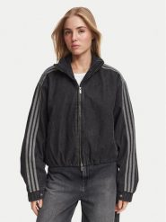 Adidas Kurtka jeansowa Firebird Jacket KT4233 Czarny Regular Fit. Czarne kurtki adidas, xs, bez wzorów, z bawełny, bez kaptura. Za 698.99 zł.