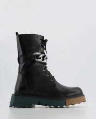 CZARNE BOTKI 0061046 BLACK. Czarne botki Venezia, bez wzorów, ze skóry, bez obcasa, bez zapięcia. Za 239.00 zł.