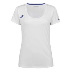 Koszulka dziecięca Babolat Play Cap Sleeve Top Jr. Białe topy BABOLAT, bez wzorów, sportowe, bez kołnierzyka, bez ramiączek. Za 79.99 zł.